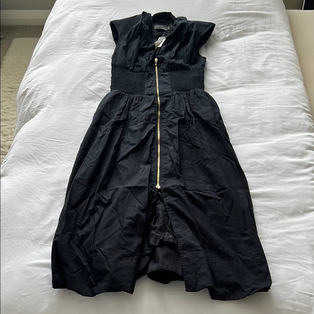 Anthropologie Black Midi Dress